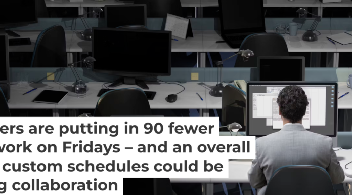 It gets lonely if you stick around an office until late afternoon on Fridays. Dimitri Otis/Stone via Getty Images